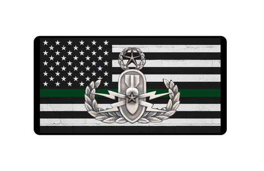 Master EOD Sheriff License Plate (Silver)