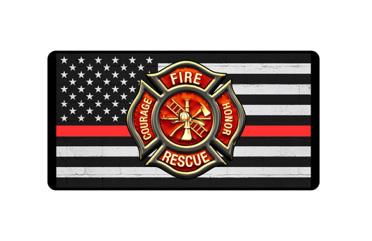 Fire Department License Plate