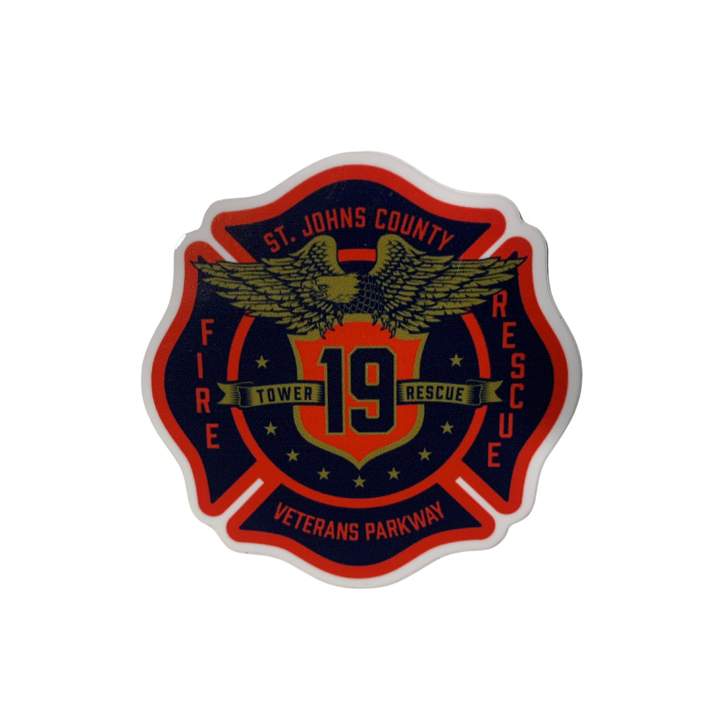St Johns County Station 19 Fire Rescue Sticker