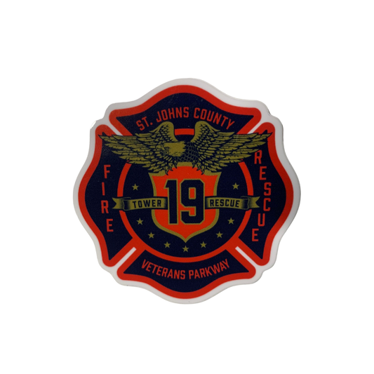 St Johns County Station 19 Fire Rescue Sticker