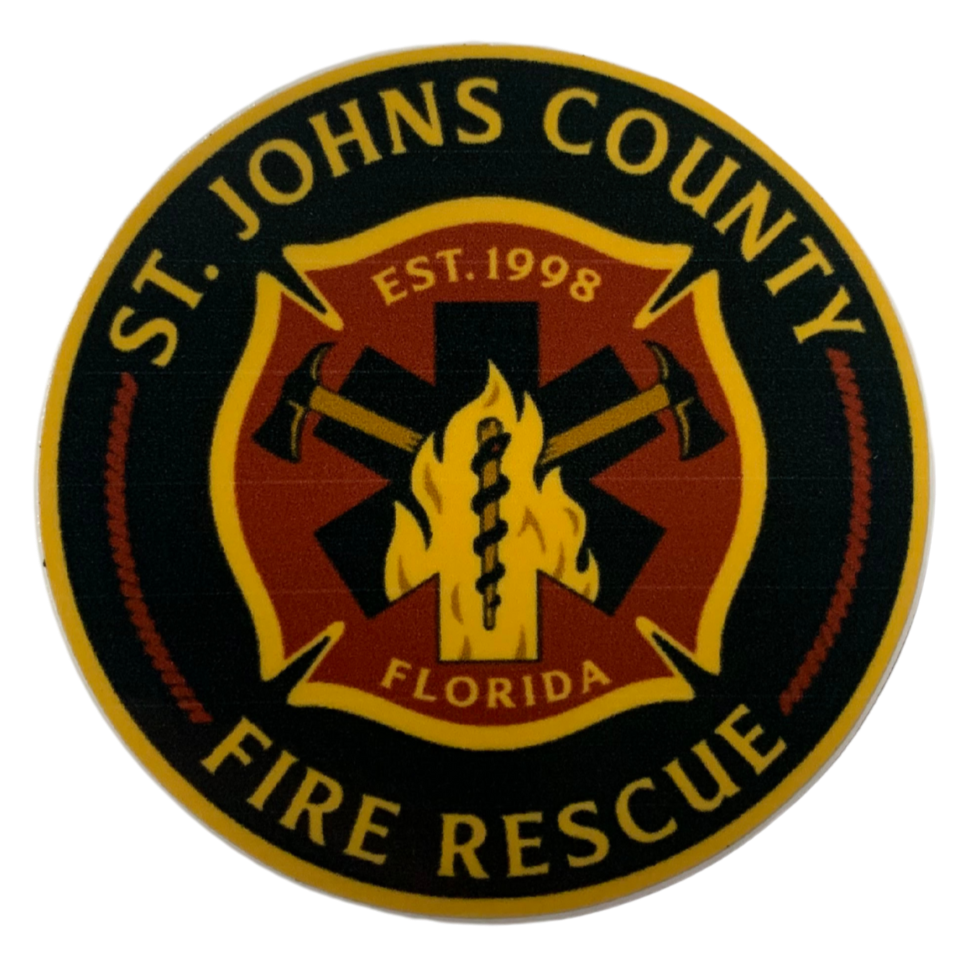 St Johns County FIRE RESCUE sticker
