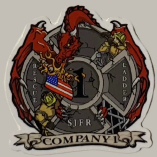 St Johns County Station 1 Fire Rescue Sticker