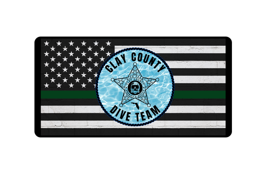 Clay County SO Dive Team License Plate