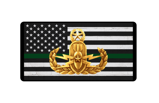 Master EOD Sheriff License Plate (Gold)