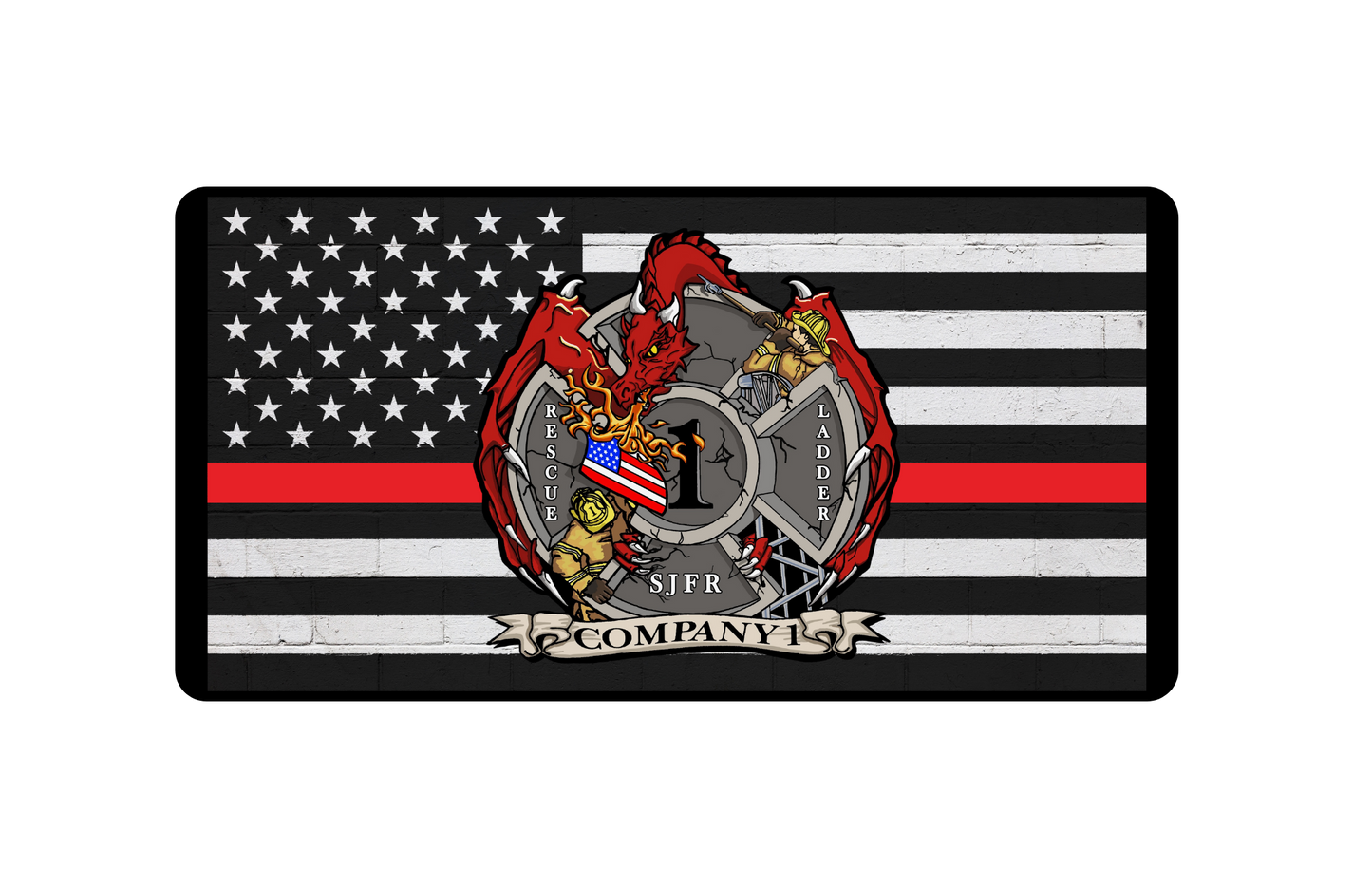 St Johns County Fire Rescue Company 1 License Plate