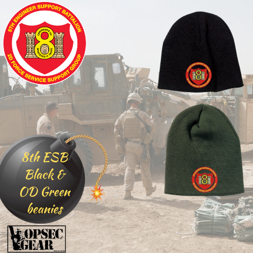 8th ESB USMC Embroidered Beanie