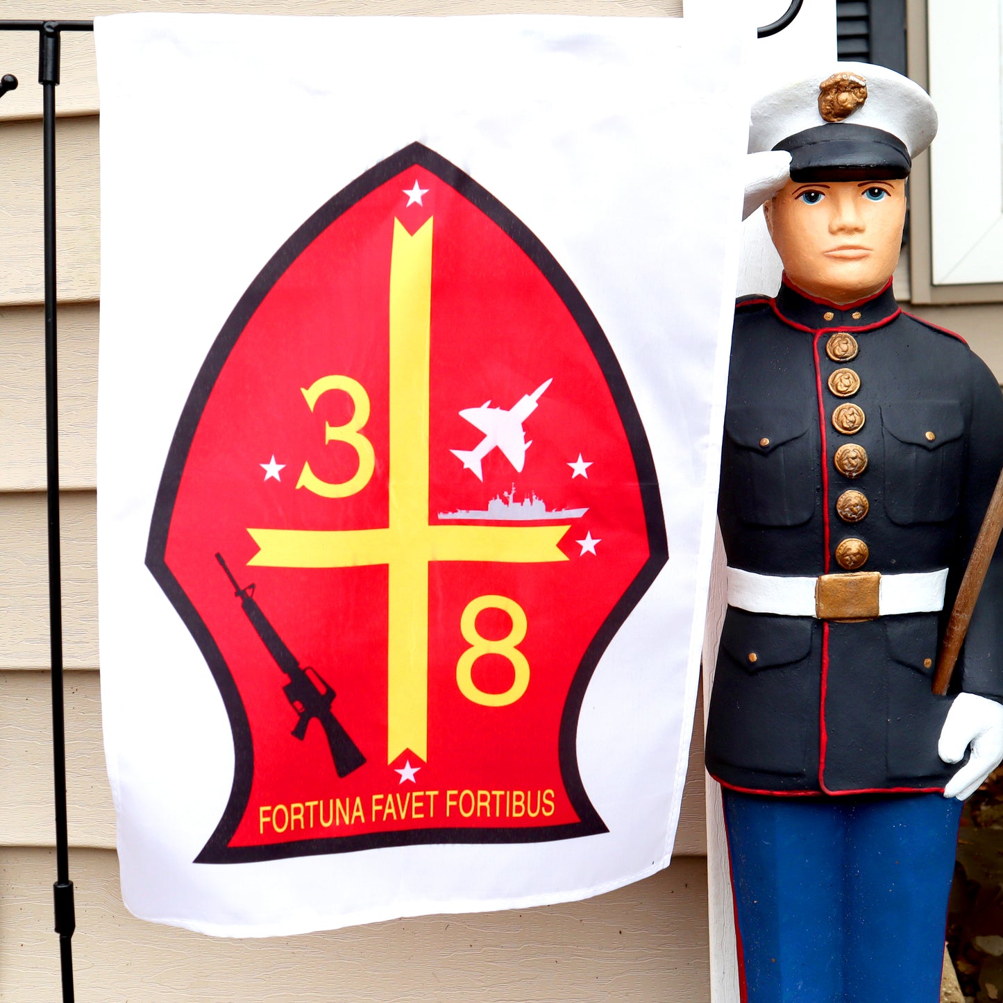 3/8 Marines Garden Flag