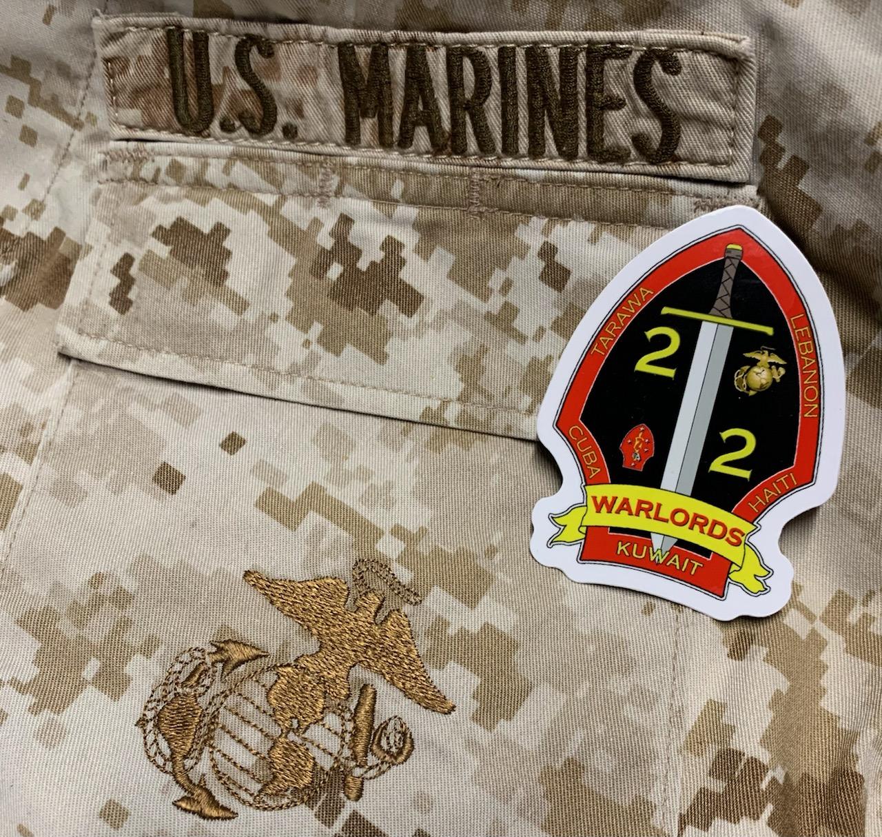 2/2,  2nd Battalion, 2nd Marines Sticker