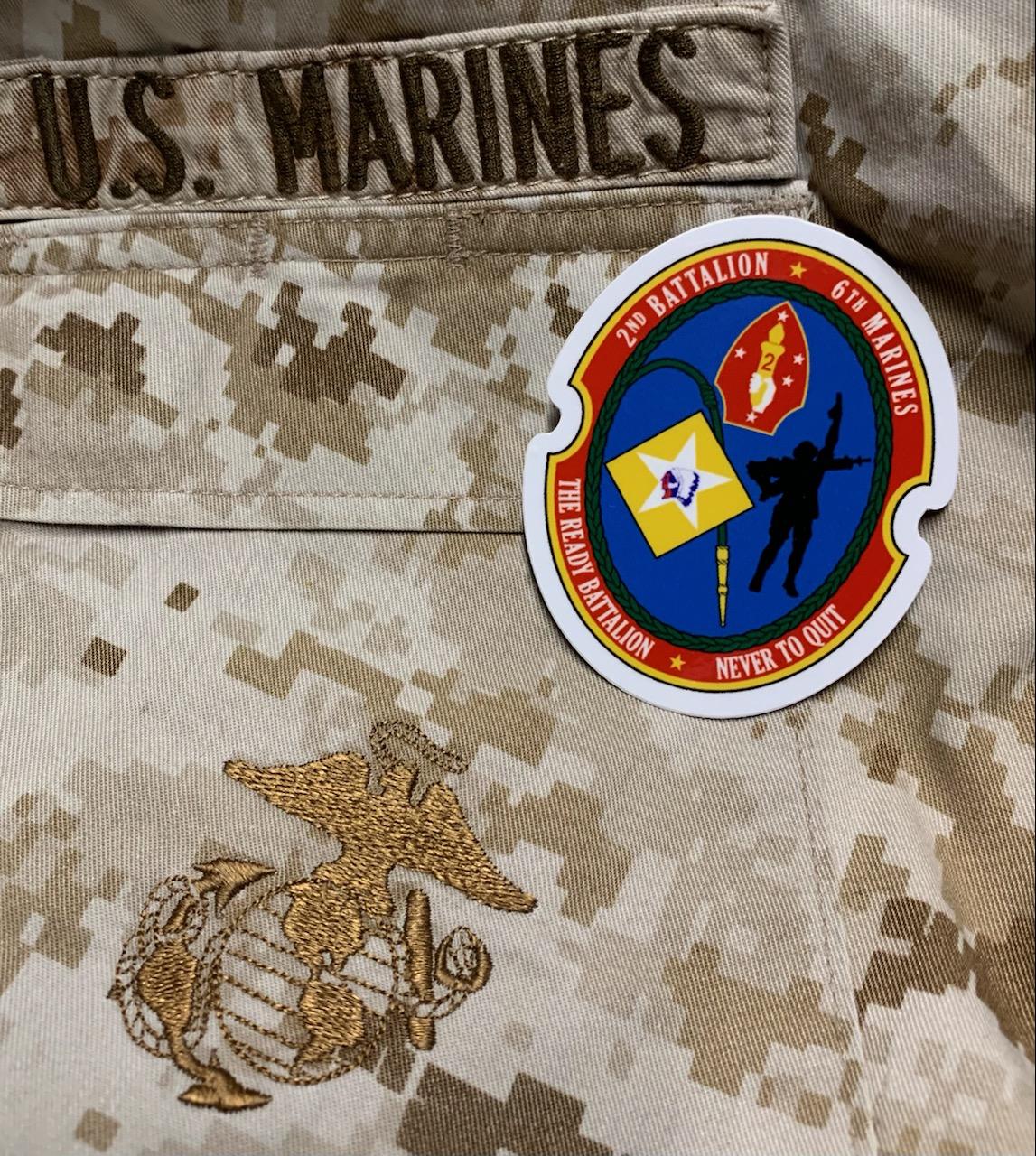 2/6 2nd Battalion, 6th Marines Sticker