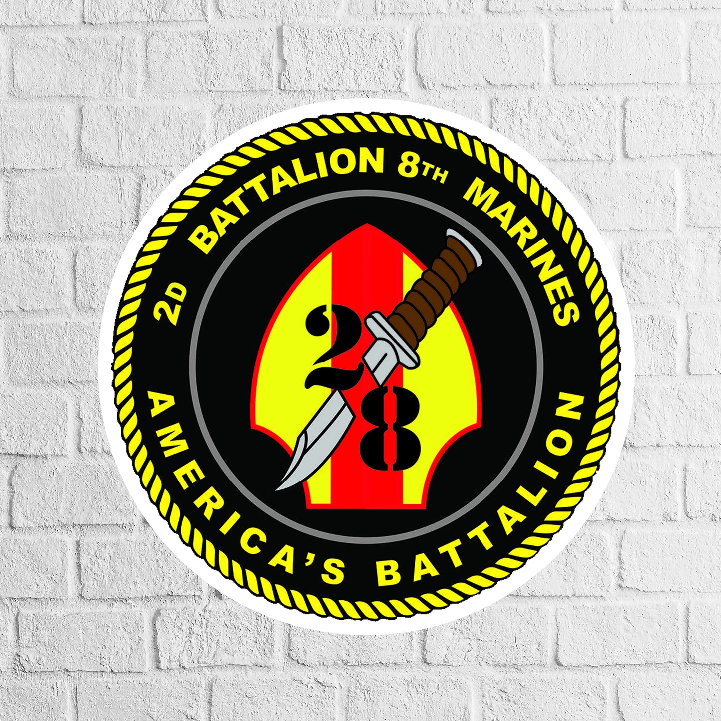 2nd Battalion, 8th Marines Sticker