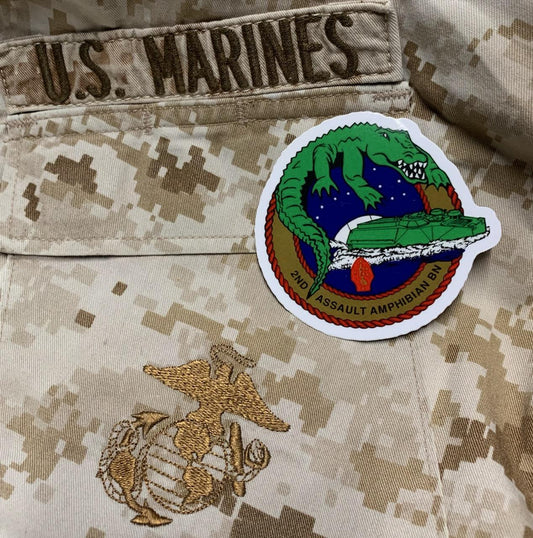 2nd AAB, 2nd Amphibian Assault Battalion (Sticker)