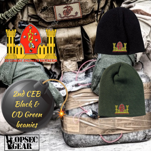 2nd Combat Engineer Bn Embroidered Beanie
