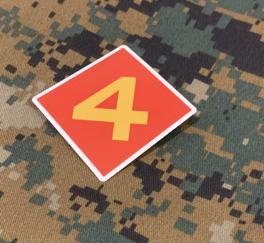 4th Marine Division Sticker