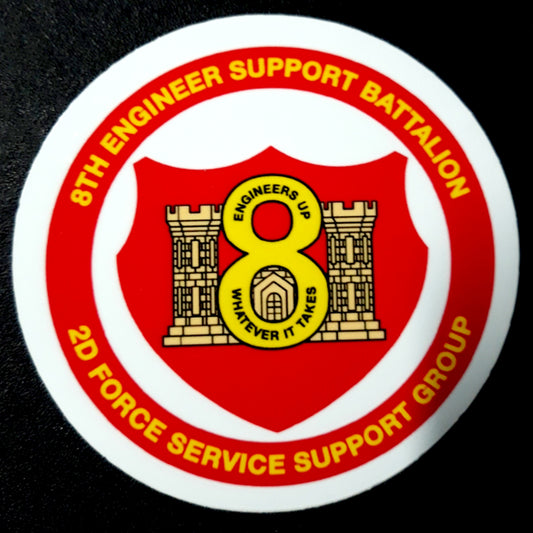 8th Engineer Support Battalion Sticker