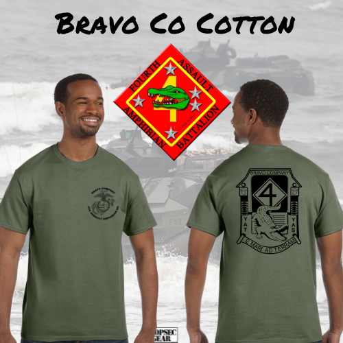 Bravo Co 4th AAB Shirts & Hoodies Black ink