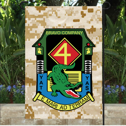Bravo Co 4th AAB Garden Flag