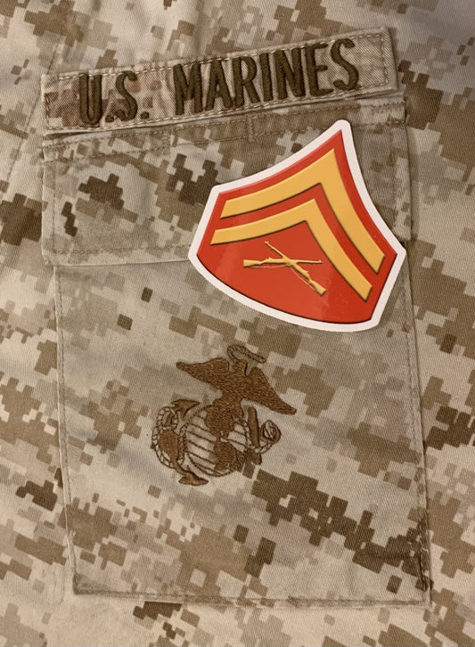 Corporal of Marines Stickers