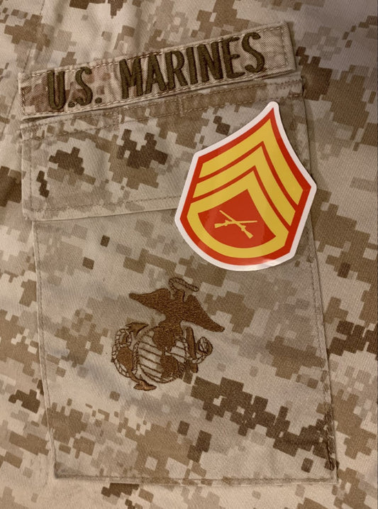 Staff Sergeant of Marines Stickers