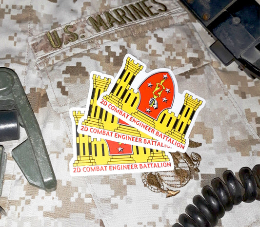 2nd Combat Engineer Battalion Sticker